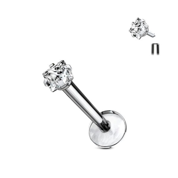 LABRET CIRCON CAJA 10MM TITANIO