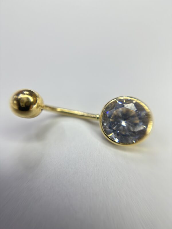 OMBLIGO ORO 7MM CIRCON